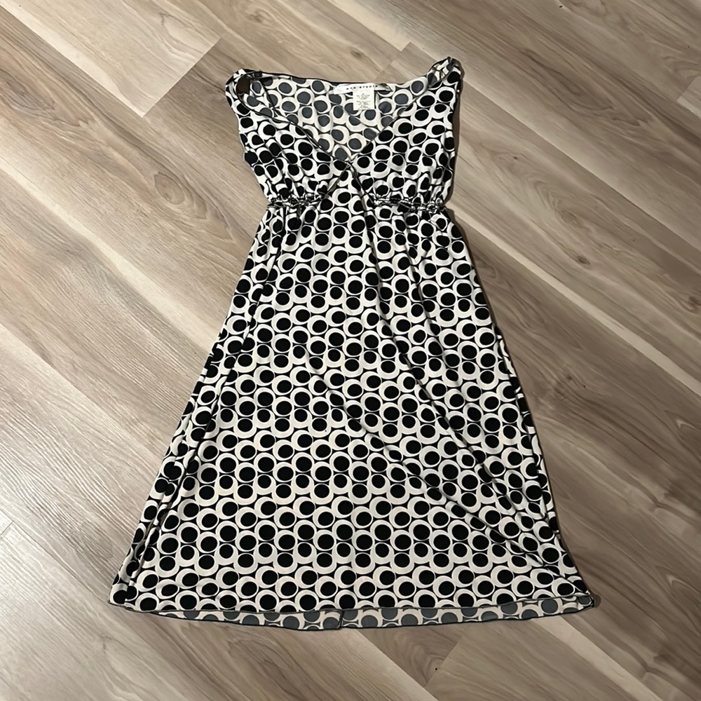 Black and White Patterned Dress